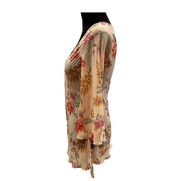 Kathryn Sheer Bell Sleeve with Matching Panty Size Small - Picture 2 of 7